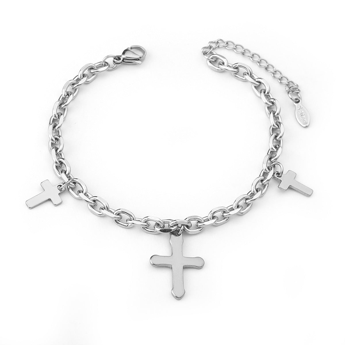 Wholesale Single Layer Chain Small Elephant Star Stainless Steel Bracelet ACC-BT-jiax008