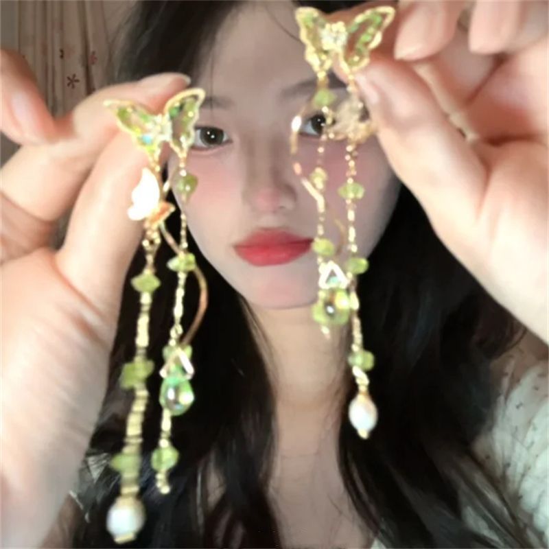 Wholesale  tassel butterfly earrings