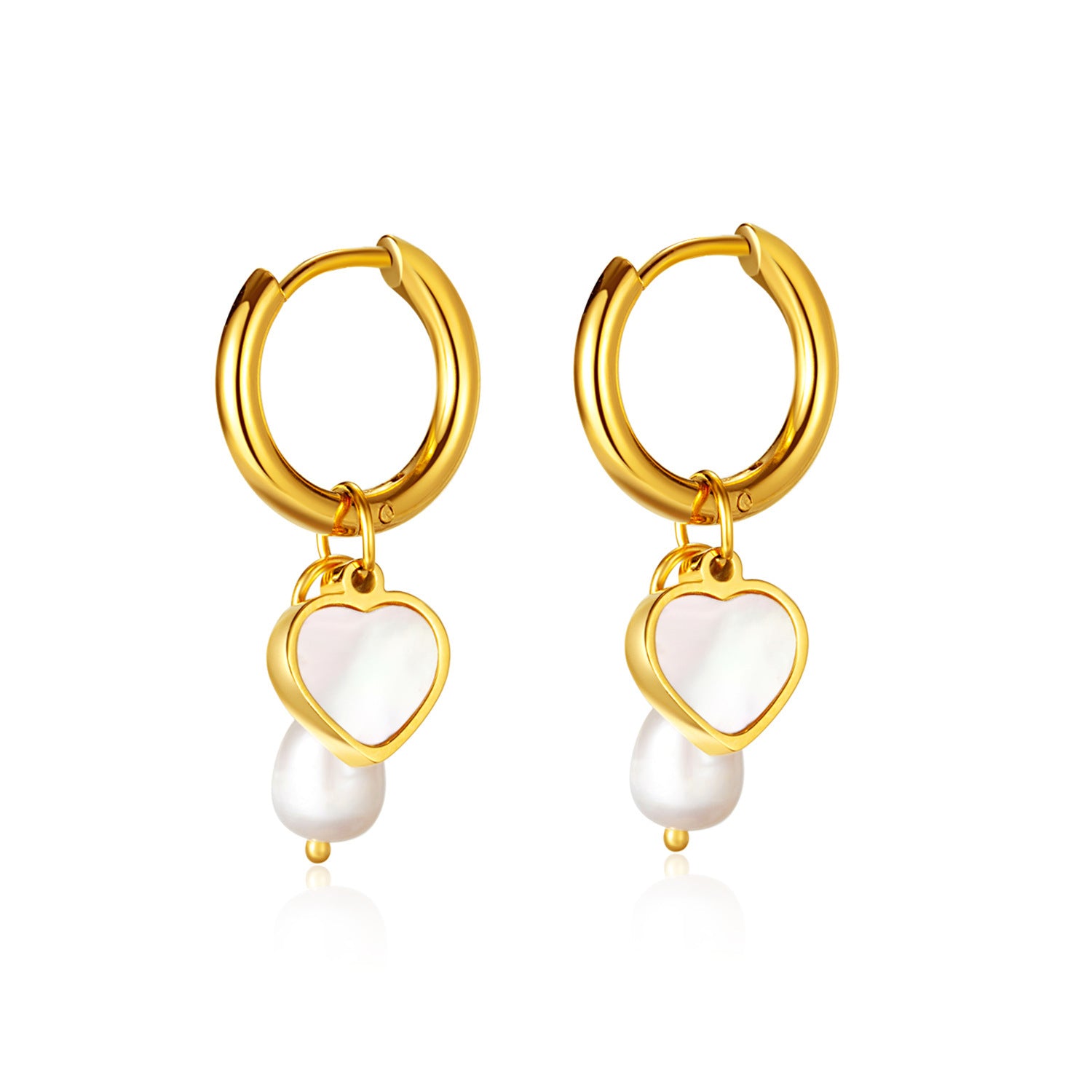 Wholesale Luxury Elements Hoop Stainless Steel Earrings