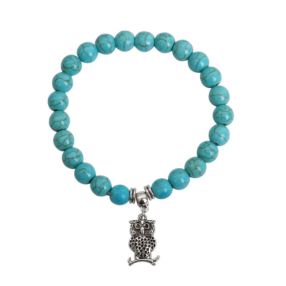 Wholesale Bohemian Turquoise Beaded Bracelet Set for Women,  Fashion Jewelry Accessory Gift
