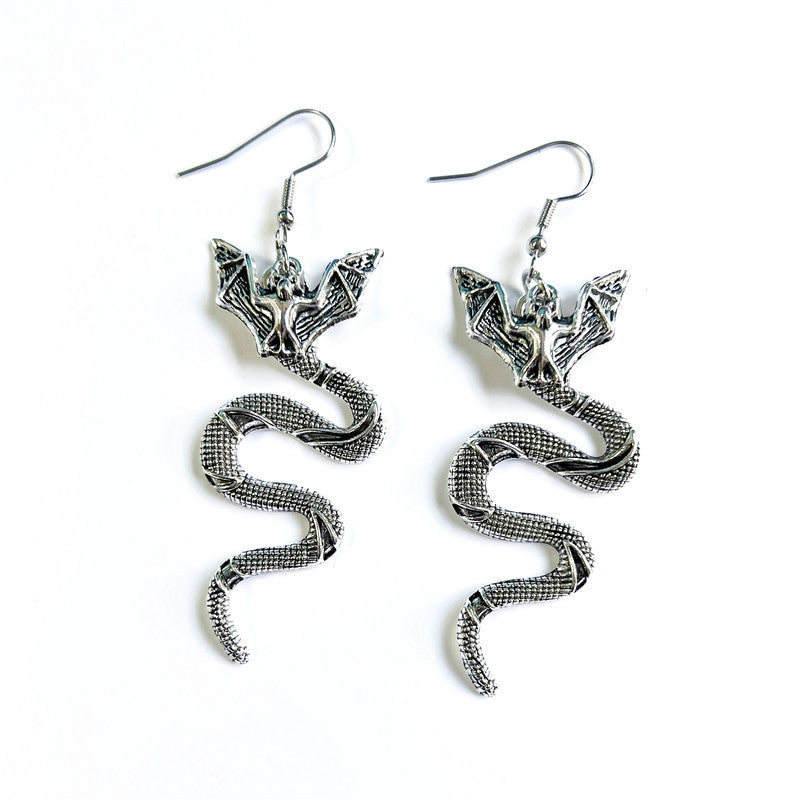 Wholesale Goth Theme Skull Bat Snake Spider Earrings ACC-ES-Juna001