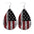 Wholesale  Independence Day leather earrings