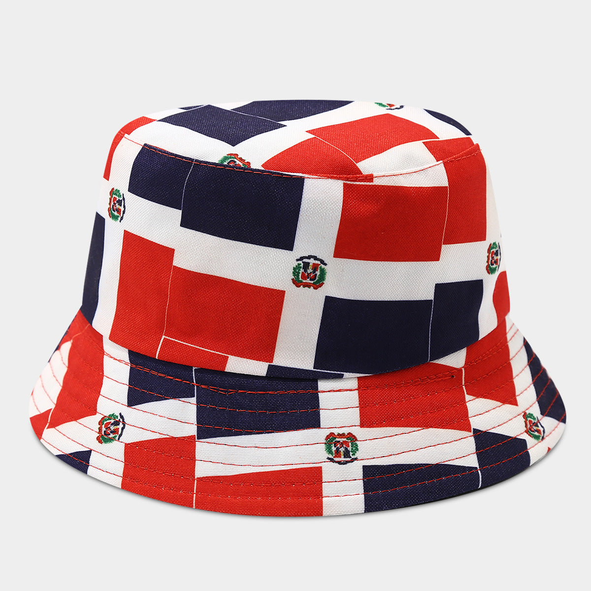 Wholesale  world cup national flag pattern double-sided fisherman hat