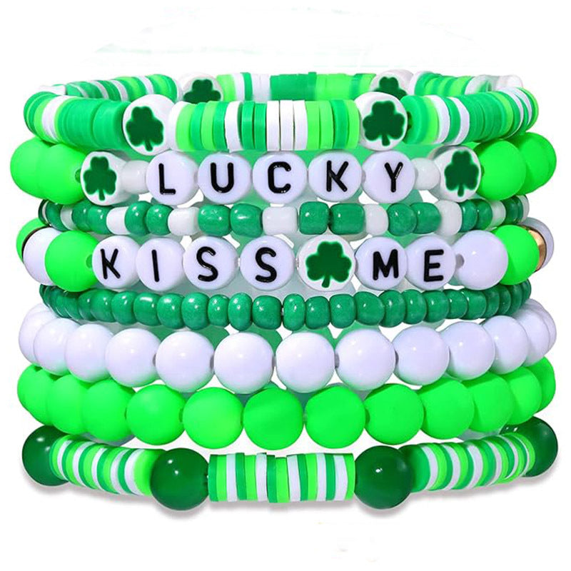 Wholesale Easter Colorful Soft Ceramic Bracelet Set