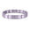 Wholesale Italian Charm Bracelet 9mm DIY Splicing Light Purple Series Stainless Steel Composable Bracelet