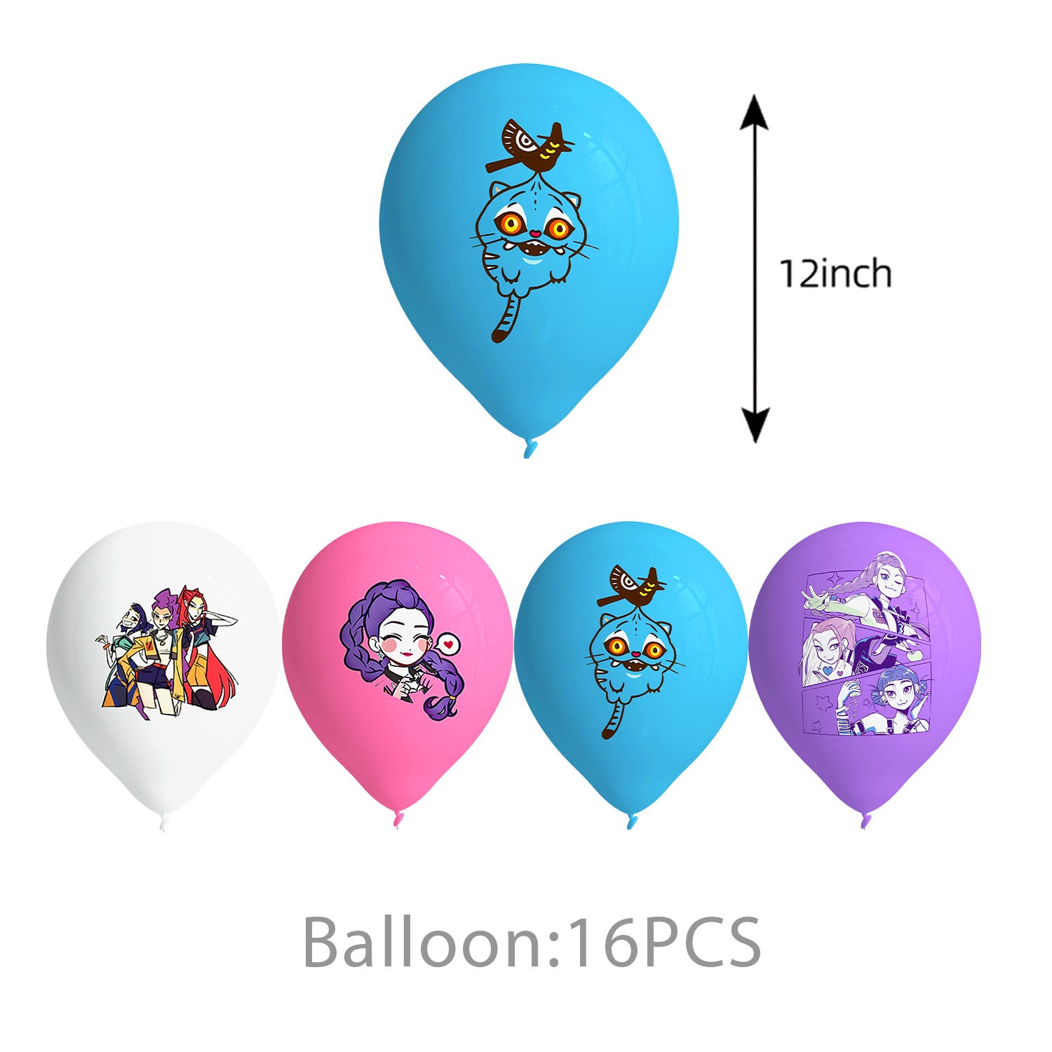 Wholesale KPOP  birthday party decoration tableware supplies atmosphere layout five-piece set kpop