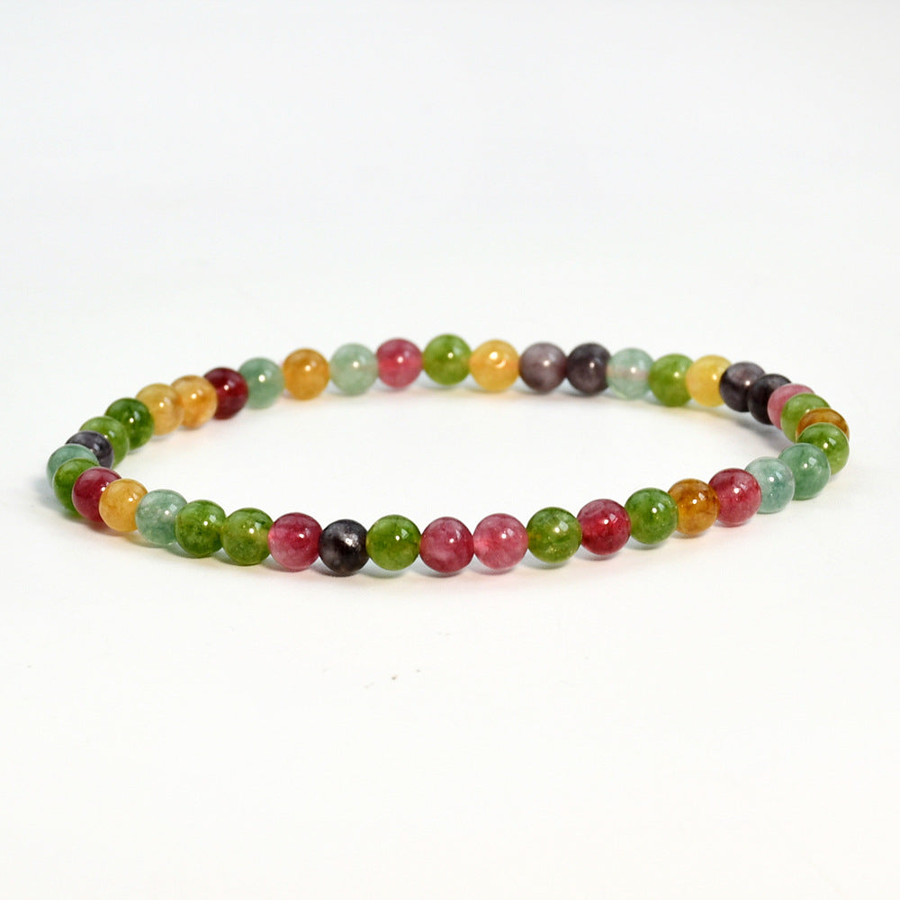 Wholesale New Chinese Style Natural Tourmaline Beaded Bracelet for Women,  Fashion Jewelry Accessory Gift