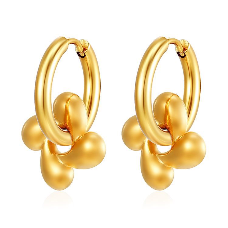 Wholesale 18K Gold Plated Stainless Steel Earrings ACC-ES-MuShan015