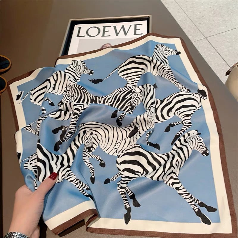 Wholesale versatile high-grade  Silk f 53* 53cm Large Square  Scarf