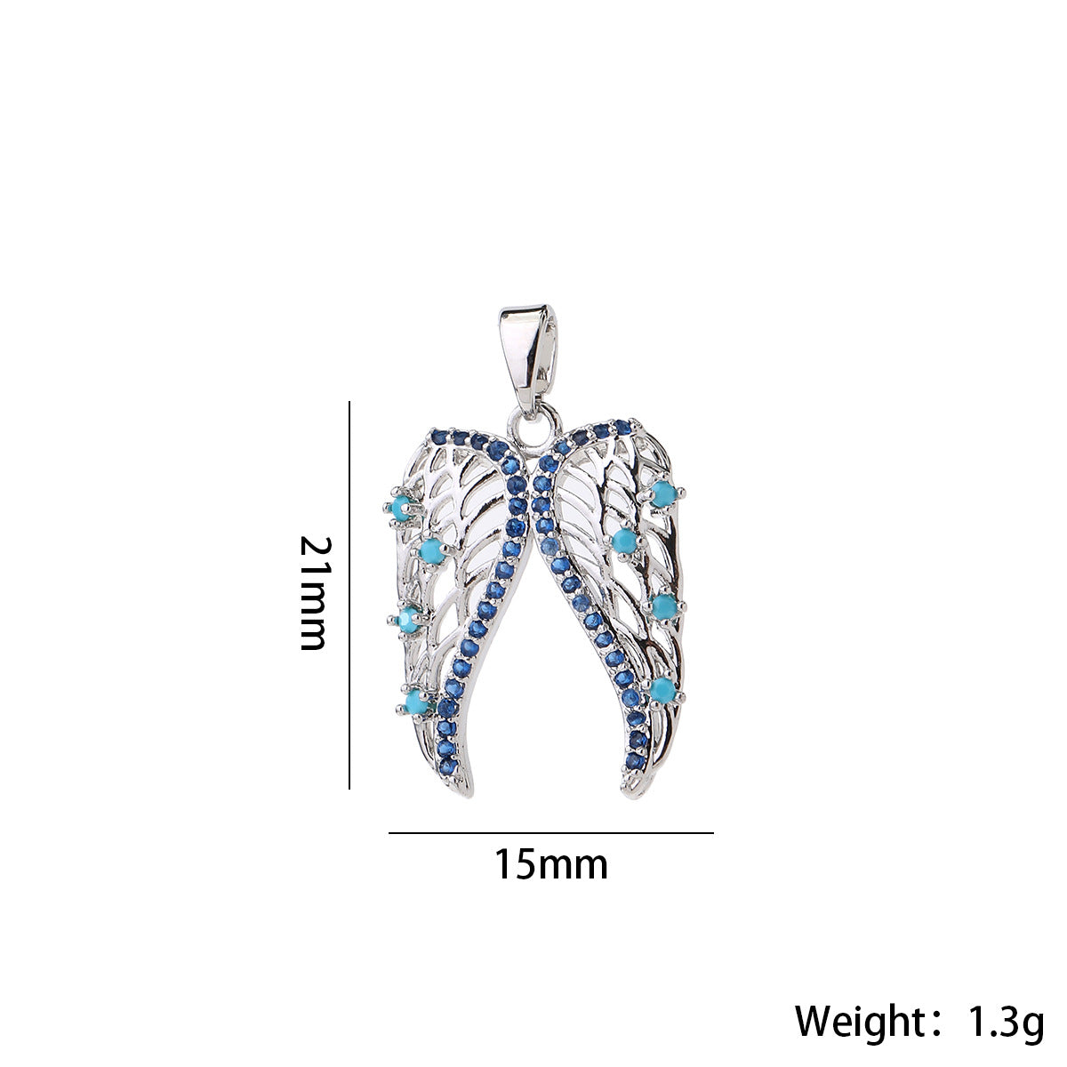 Wholesale Lip Shape Zircon Pendant Gold Plated Necklace Charm DIY Jewelry Making Fashion Accessory