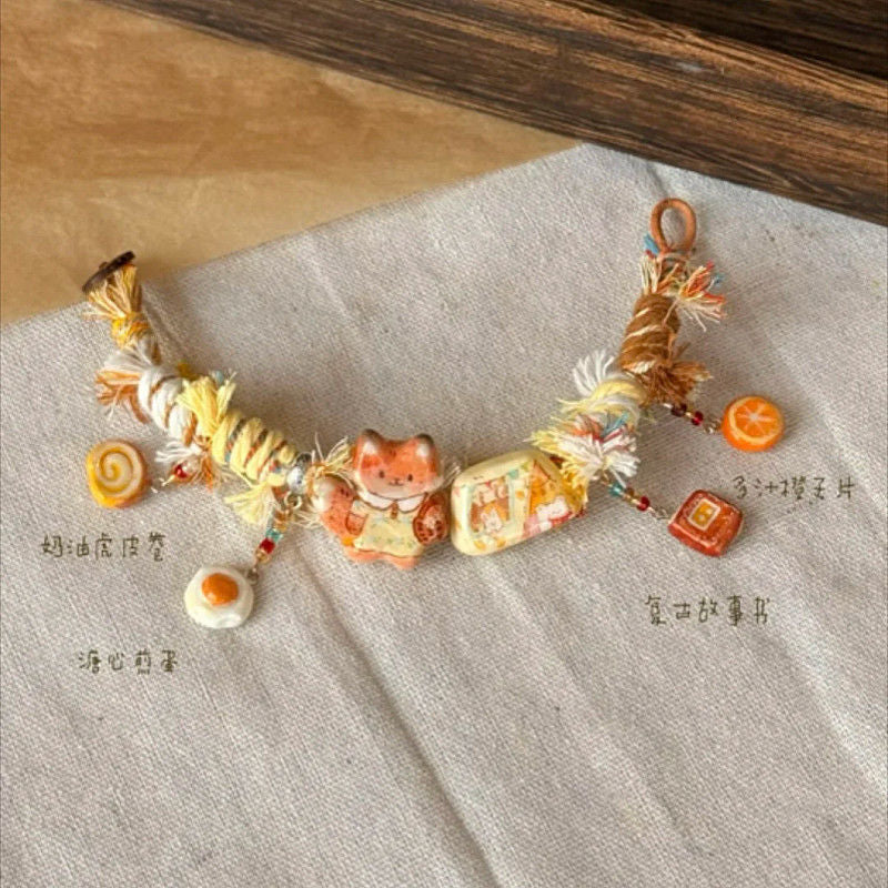 Wholesale Little Fox  Retro Ethnic Style Hand-Woven Bracelet