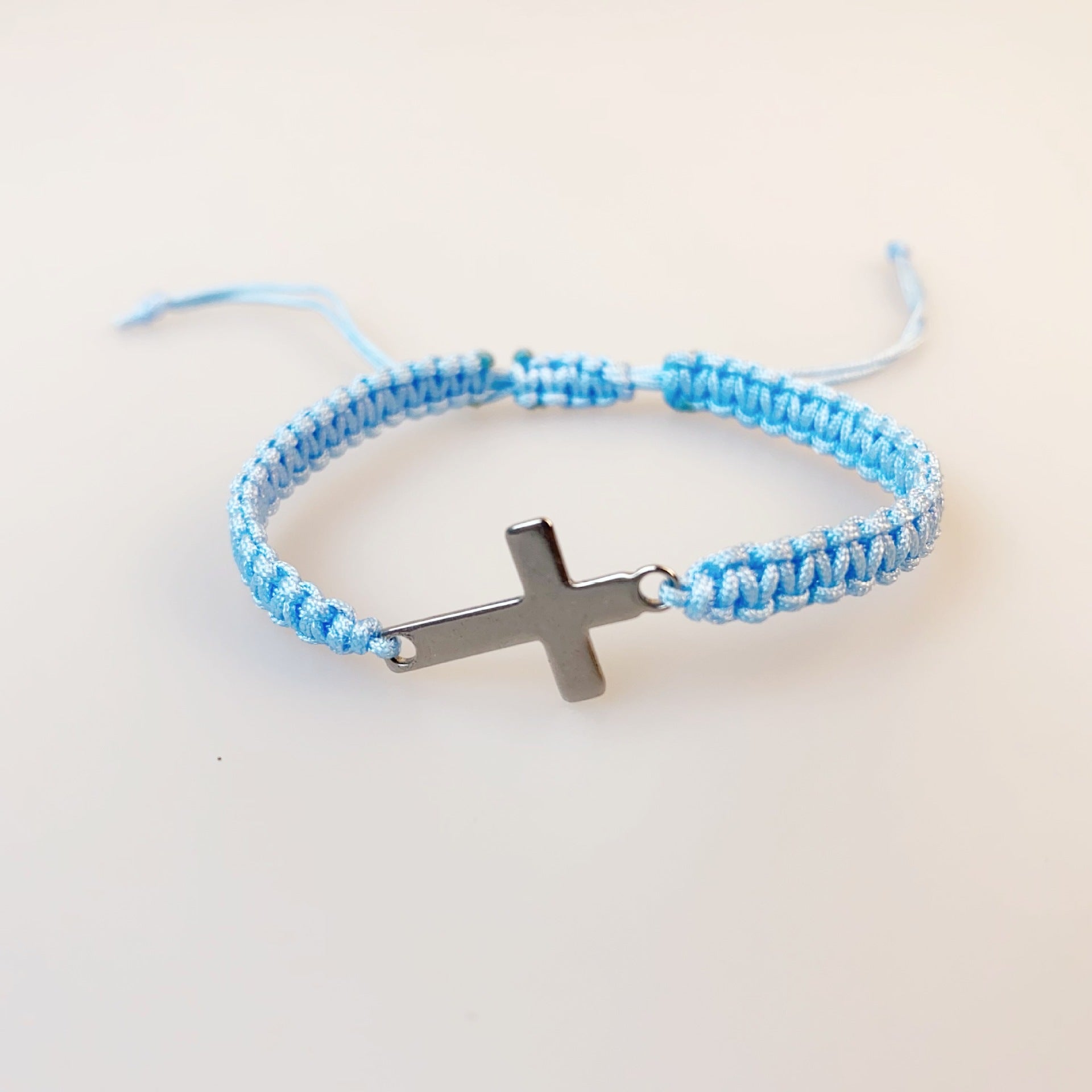 Wholesale  Stainless Steel Cross Hand-woven Bracelet
