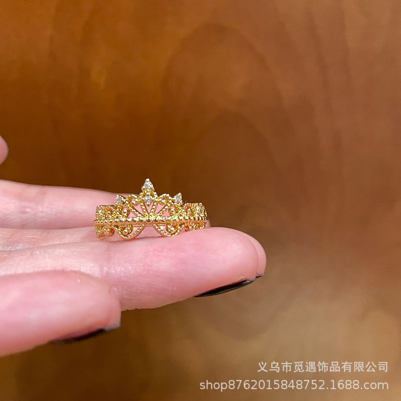 Wholesale Gold Tone Alloy Butterfly Zircon Ring Adjustable Open Ring Chic New Chinese Style Women S Fashion Jewelry Accessory For Everyday Wear And Gifting