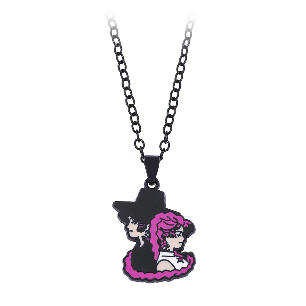 Wholesale K-pop witch hunter group necklace cartoon oil drop pendant