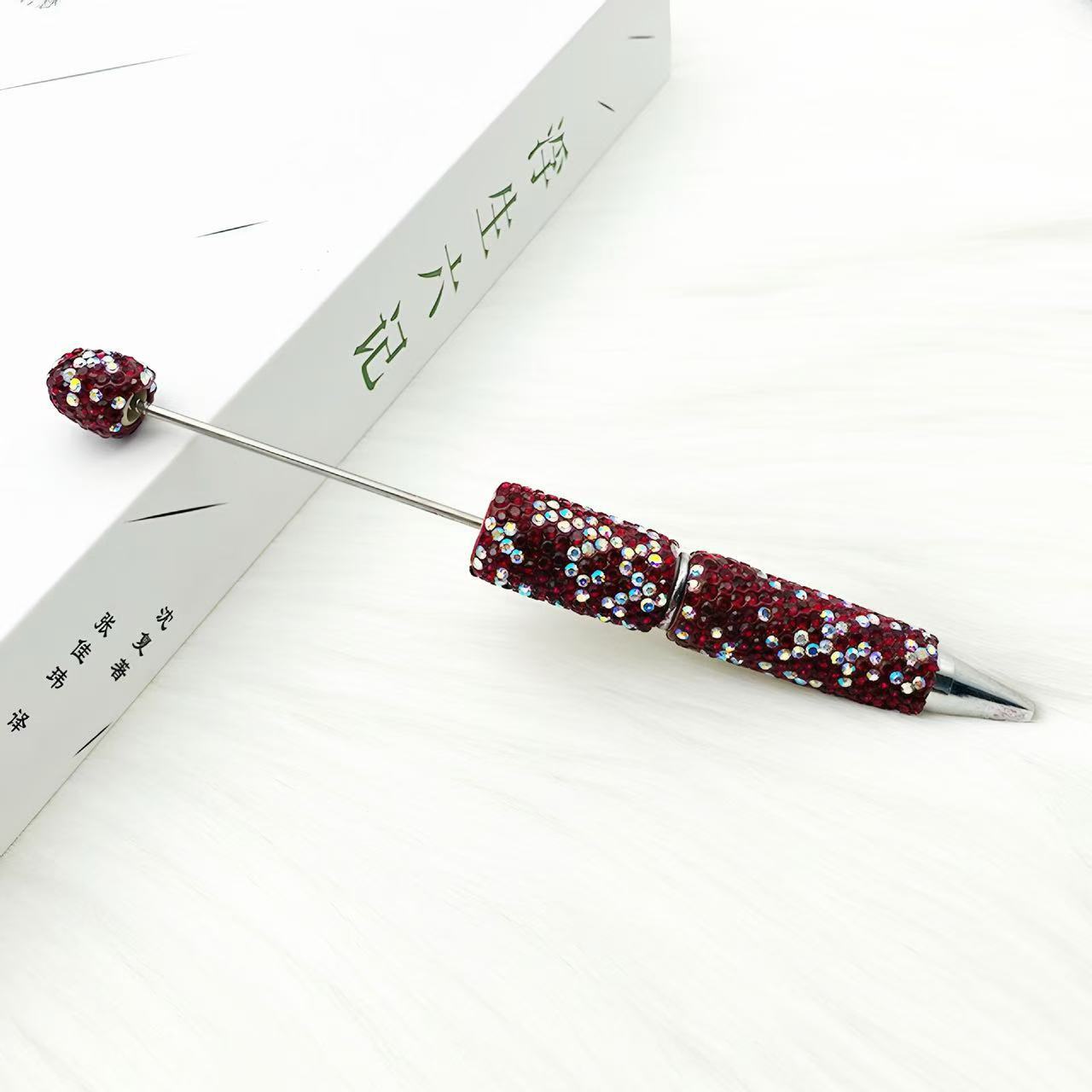 Wholesale 10pcs creative full drill beaded ballpoint pen