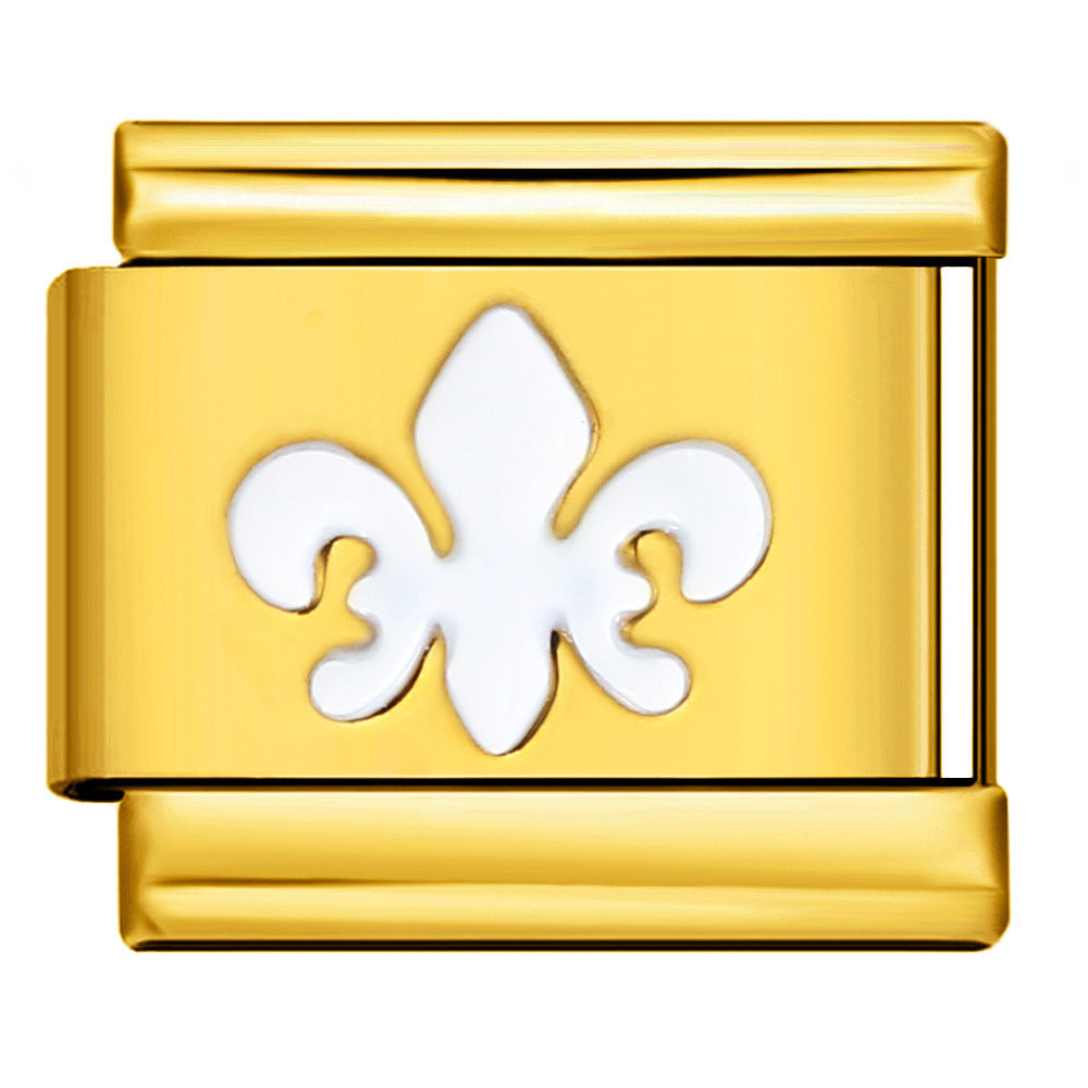 Wholesale Italian Charm Bracelet 9mm DIY Splicing Cute Creative Stainless Steel Composable Bracelet