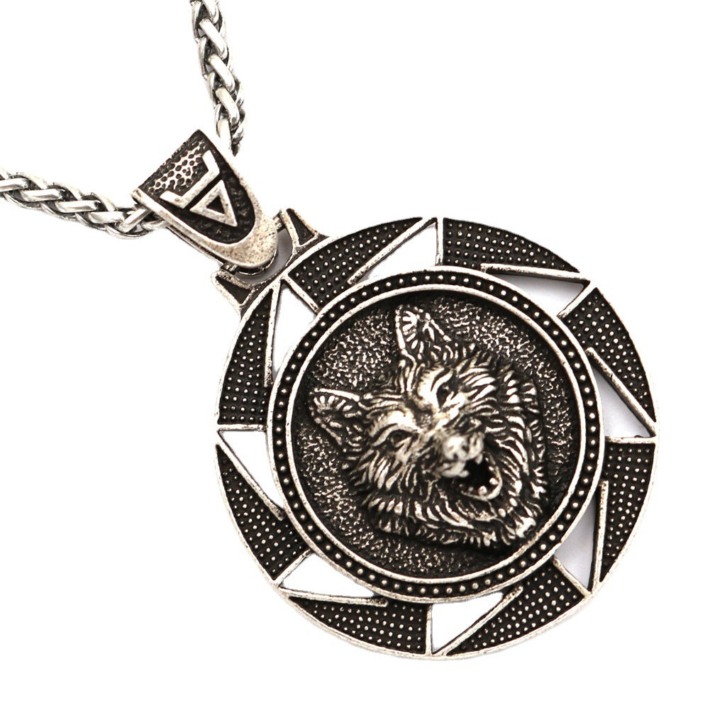 Wholesale Vintage Wolf Head Men's Necklaces ACC-NE-Hongg001