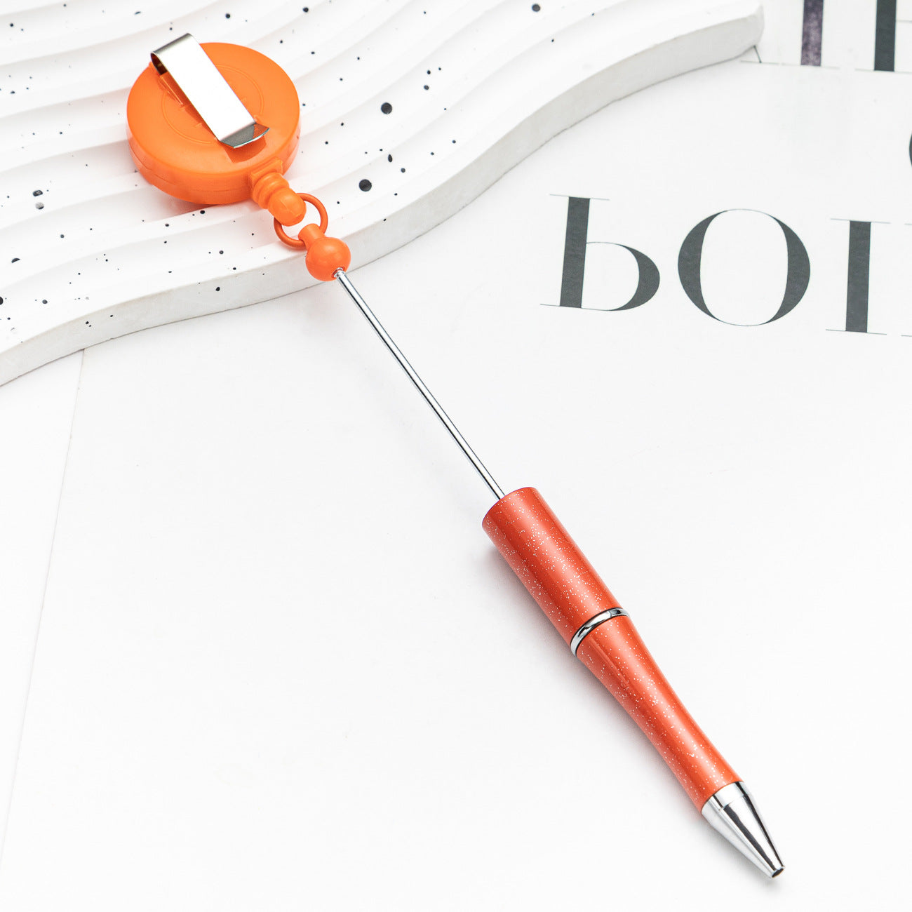 Wholesale Beadable Pens Plastic Badge Reels DIY Beaded Pens ACC-PN-HuaH059