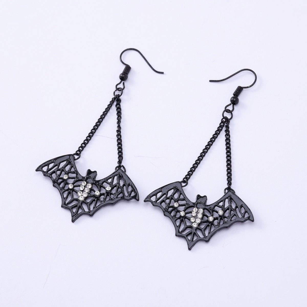 Wholesale Dark Gothic Bat Earrings Punk Style Fashion Accessory for Gift