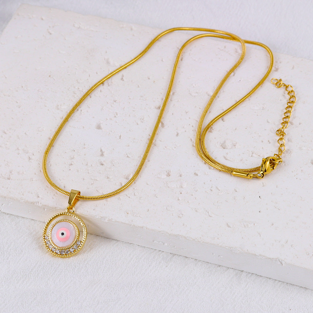 Wholesale Butterfly Shaped Evil Eye Necklace ACC-NE-FeiLing001