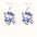 Wholesale Love Heart Purple Valentine's Day Earrings