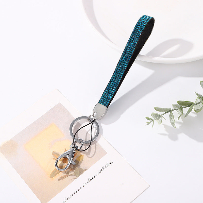 Wholesale Diamond lanyard Crystal Diamond wristband  keychain