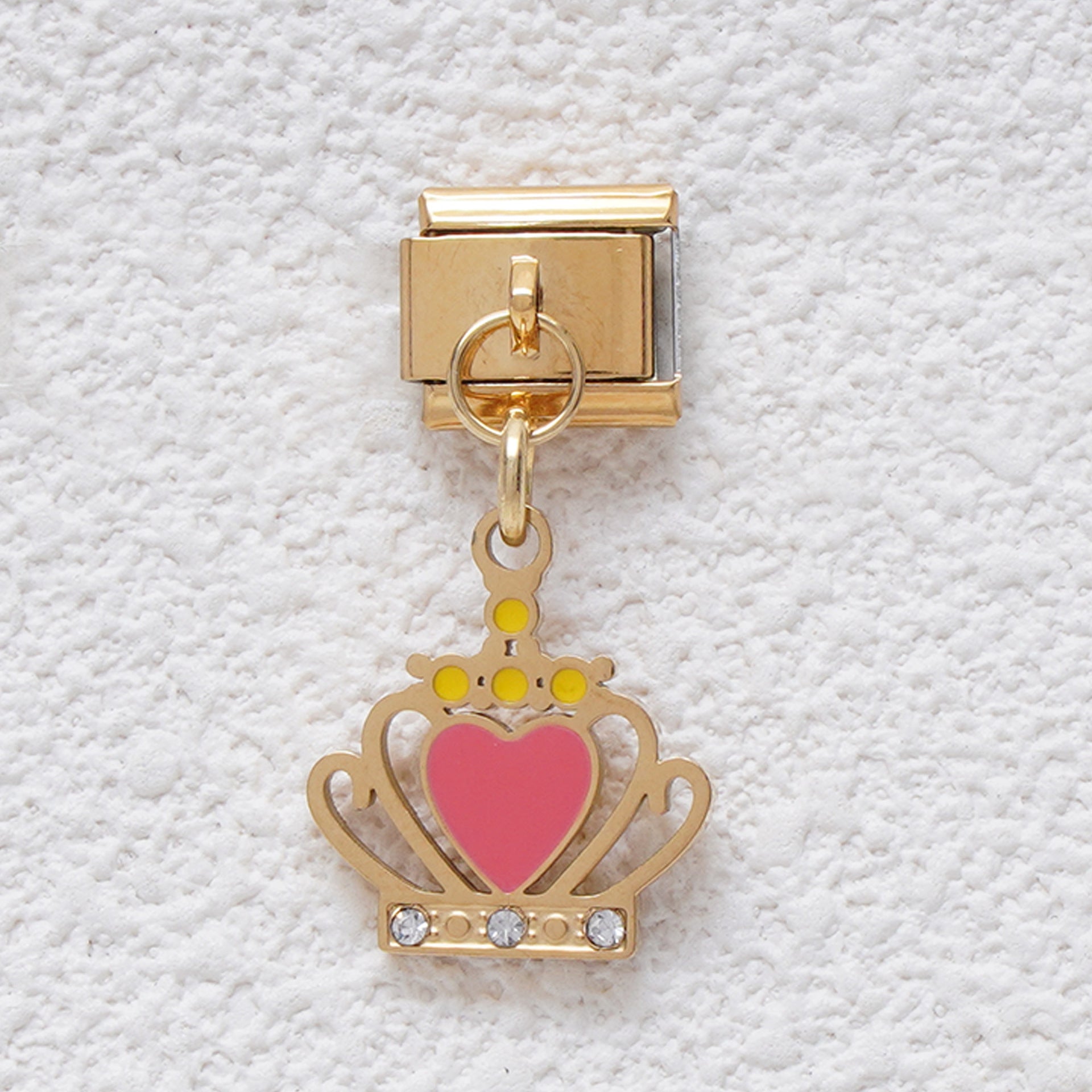 Wholesale Italian Charm Bracelet 9mm DIY Splicing Rainbow Flower Candy Stainless Steel Composable Bracelet