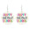 Wholesale Source Teachers Thank Zhou School for Theme Textual Wood Earrings