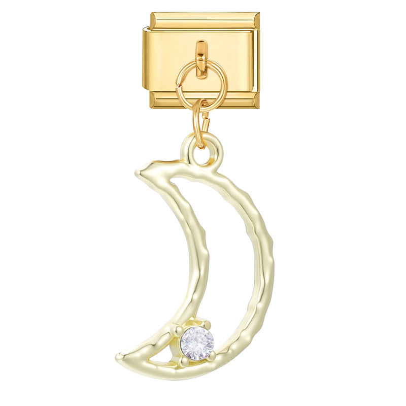 Wholesale Italian Charm Bracelet 9mm DIY Splicing Creative Pendant Stainless Steel Composable Bracelet