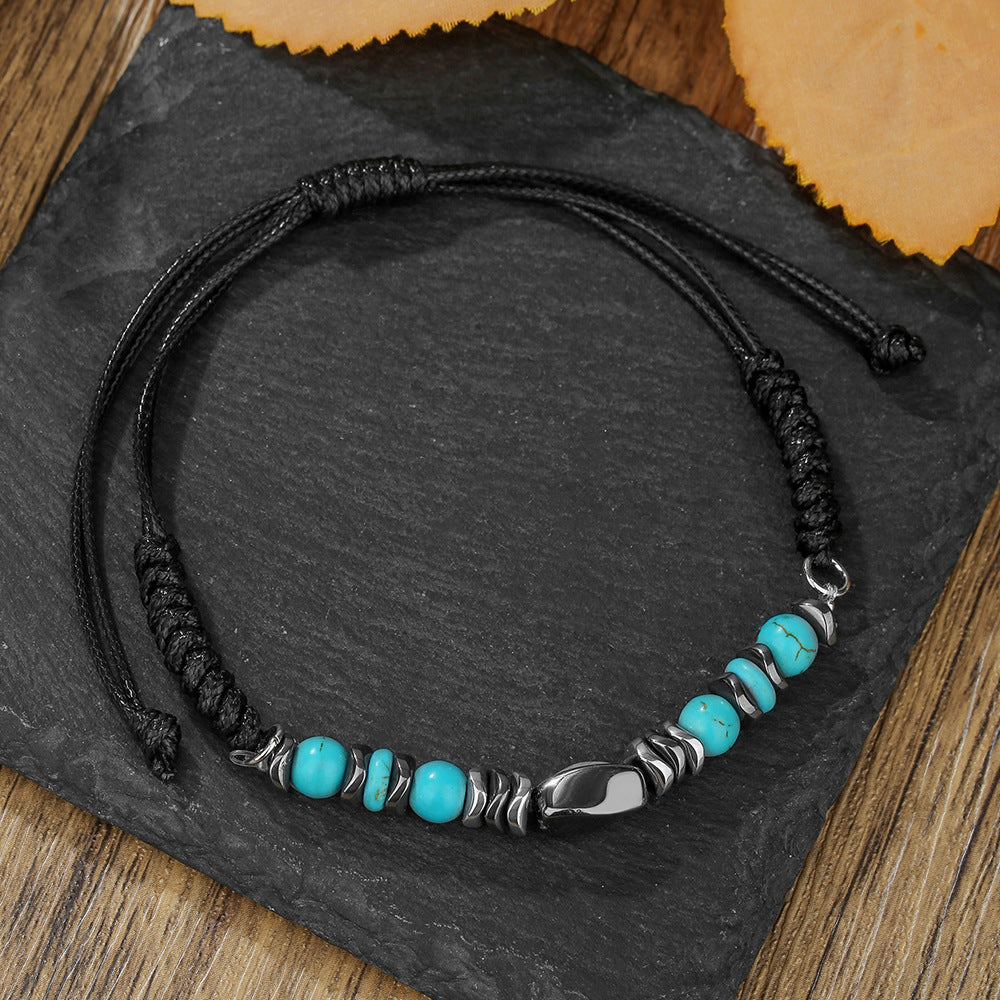 Wholesale Retro-style Fashionable Turquoise Beaded Bracelets