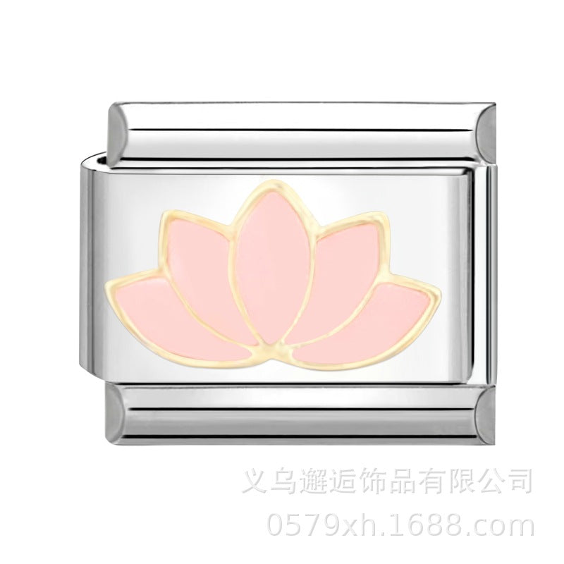 Wholesale Italian Charm Bracelet 9mm DIY Splicing Removable Stainless Steel Composable Bracelet