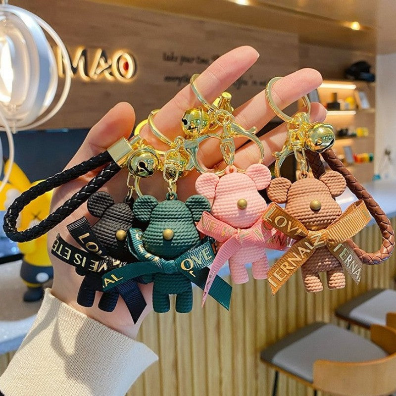 Wholesale Bow Bear PVC Soft Keychain Cute Keychain ACC-KC-YiDa004
