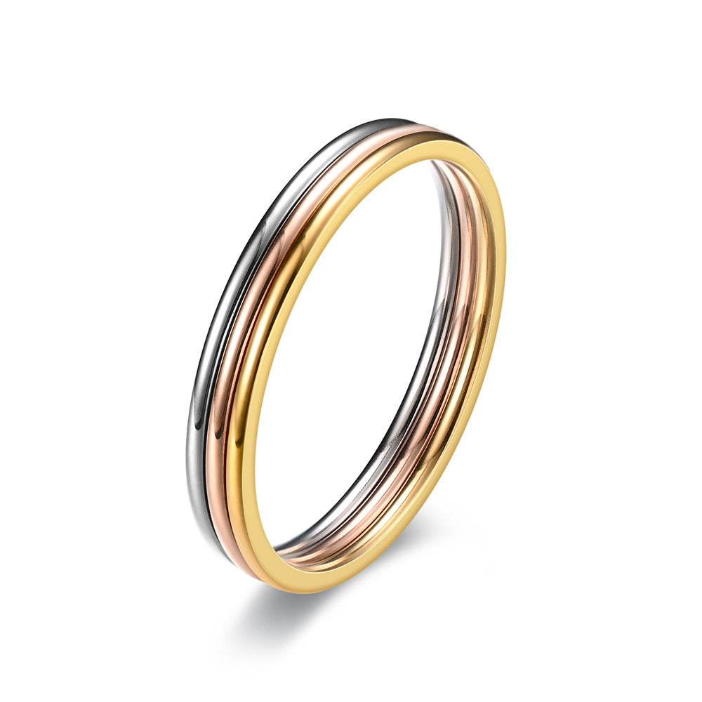 Wholesale 1MM Extremely Fine Inner and Outer Ball Aperture Ring Clearance Stainless Ring ACC-RS-TengSui003