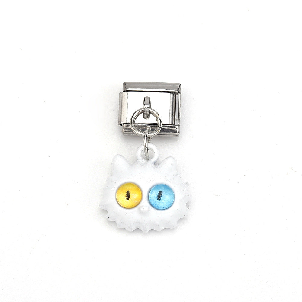 Wholesale Italian Charm Bracelet 9mm DIY Splicing Cute Owl Stainless Steel Composable Bracelet