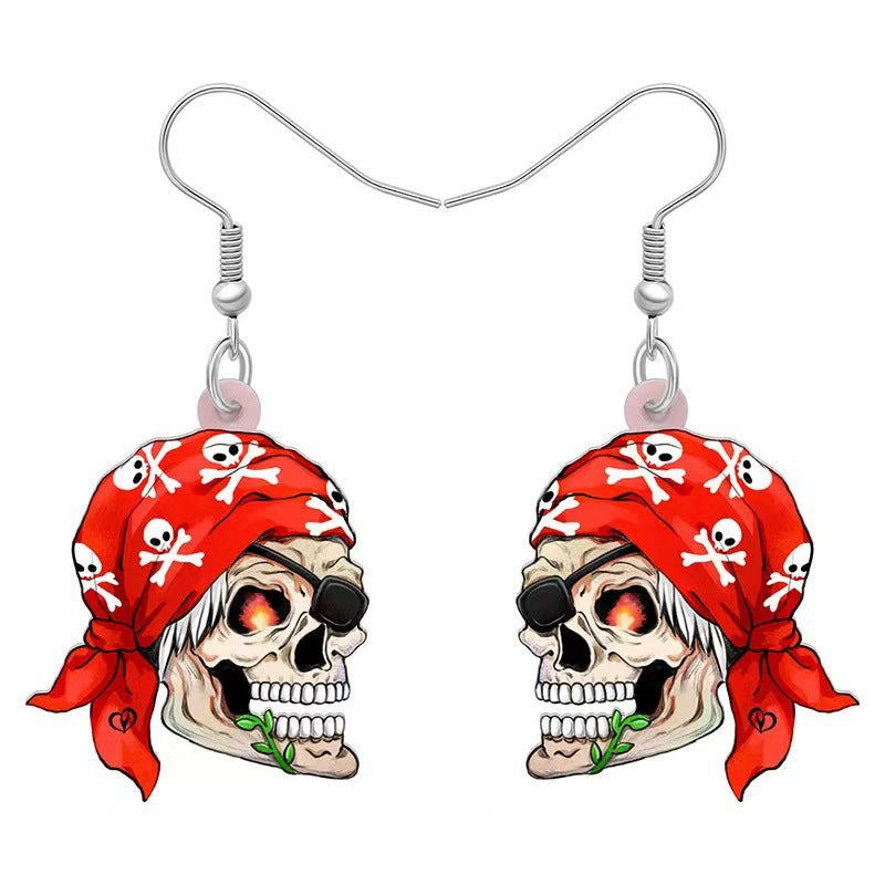 Wholesale  Beautiful Sugar Skull Head Earrings