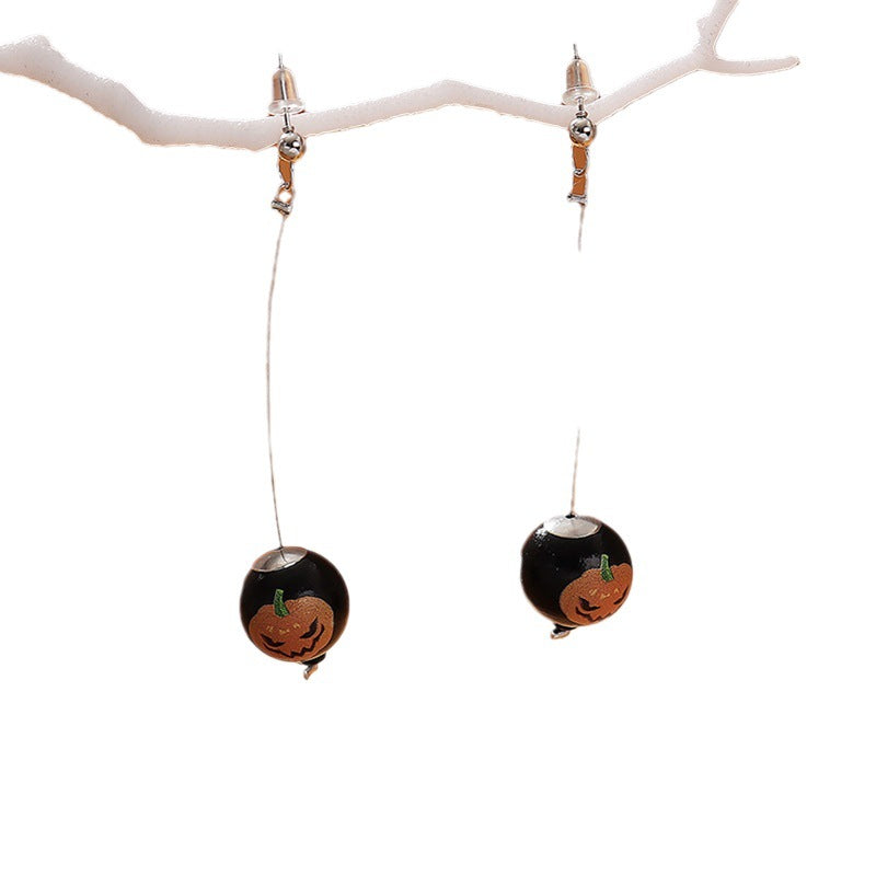 Wholesale  Halloween series creative pumpkin ghost face earrings
