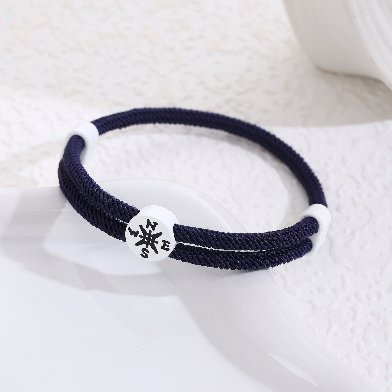 Großhandel Abschlusssaison Inspirierende Kompassgewebe Seilseilarmband