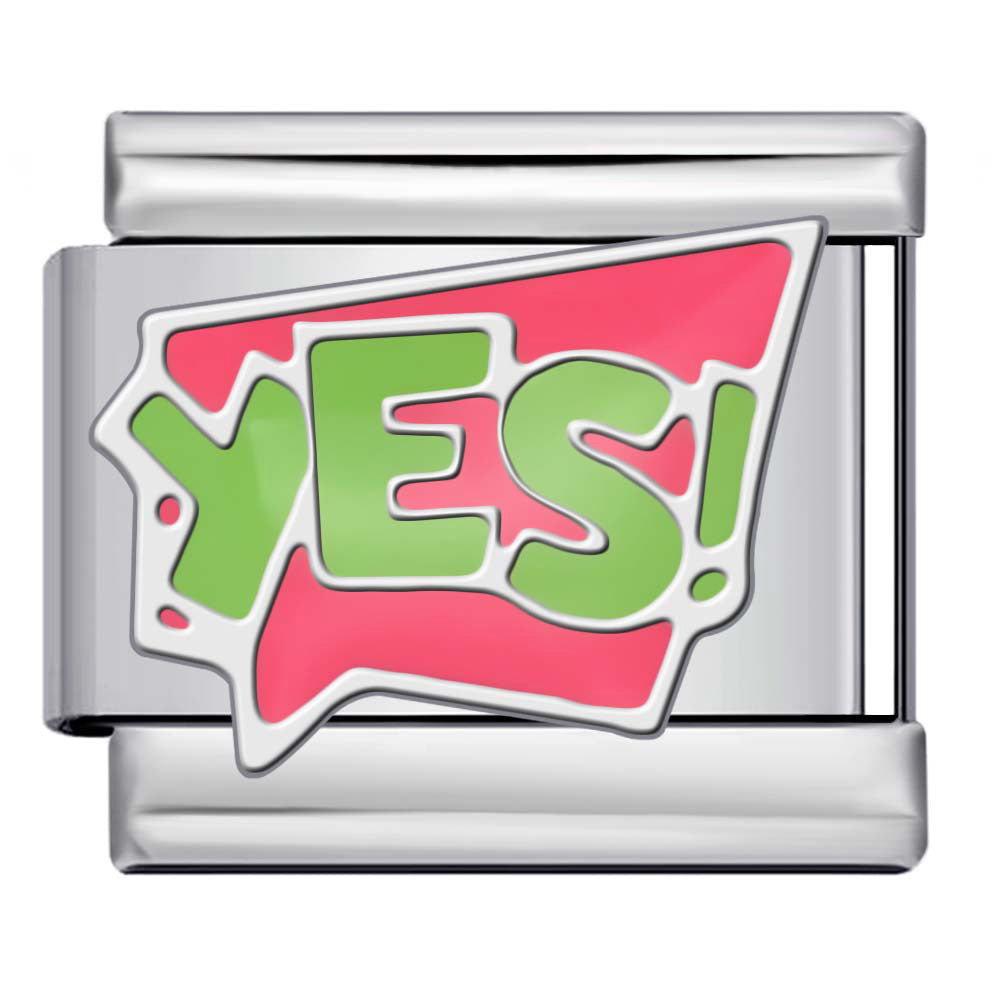 Wholesale 9mm Italian Charm Starter Bracelets DIY square Single Section Creative Stainless Steel Composable Bracelet