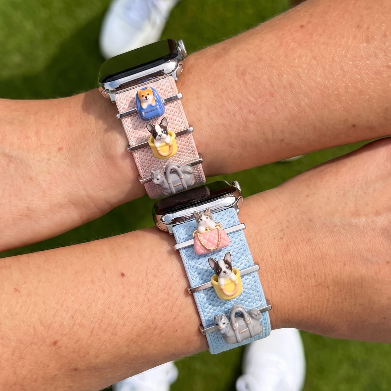 Wholesale Cute animal-themed watch straps,  pendants,  able cat and dog designs,  colorful 3D DIY bracelets and accessories