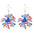 Wholesale Independence Day July 4  Shiny Bald Eagle Boots Butterfly Earrings