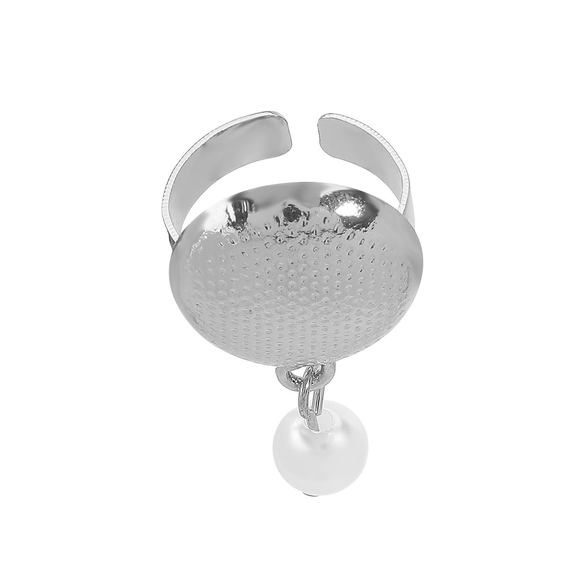 Wholesale Striped Alloy Pearl Tassel Earrings Ring Necklace  Niche