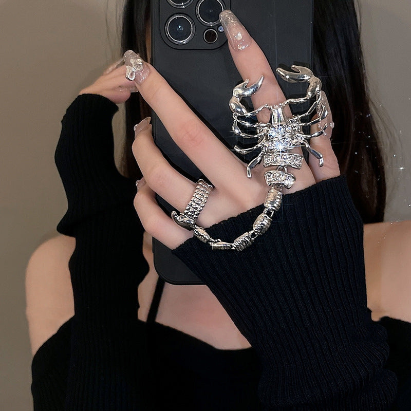 Wholesale Scorpion finger with micro-zirconia bracelet