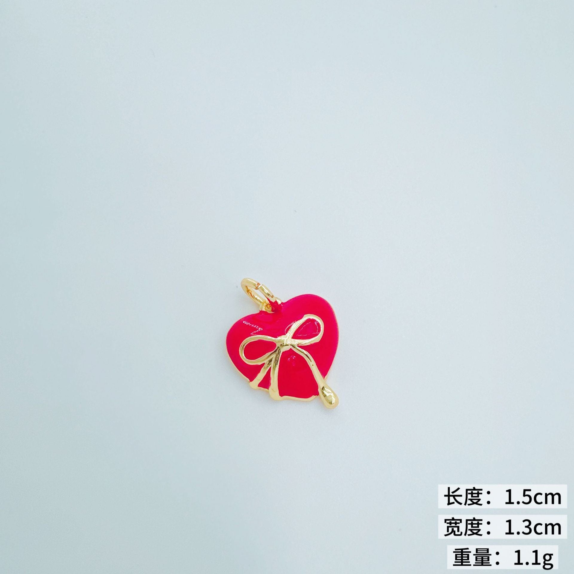 Wholesale Gold Plated Copper Cat Heart Pendant Necklace Sweet Girl Jewelry Accessory