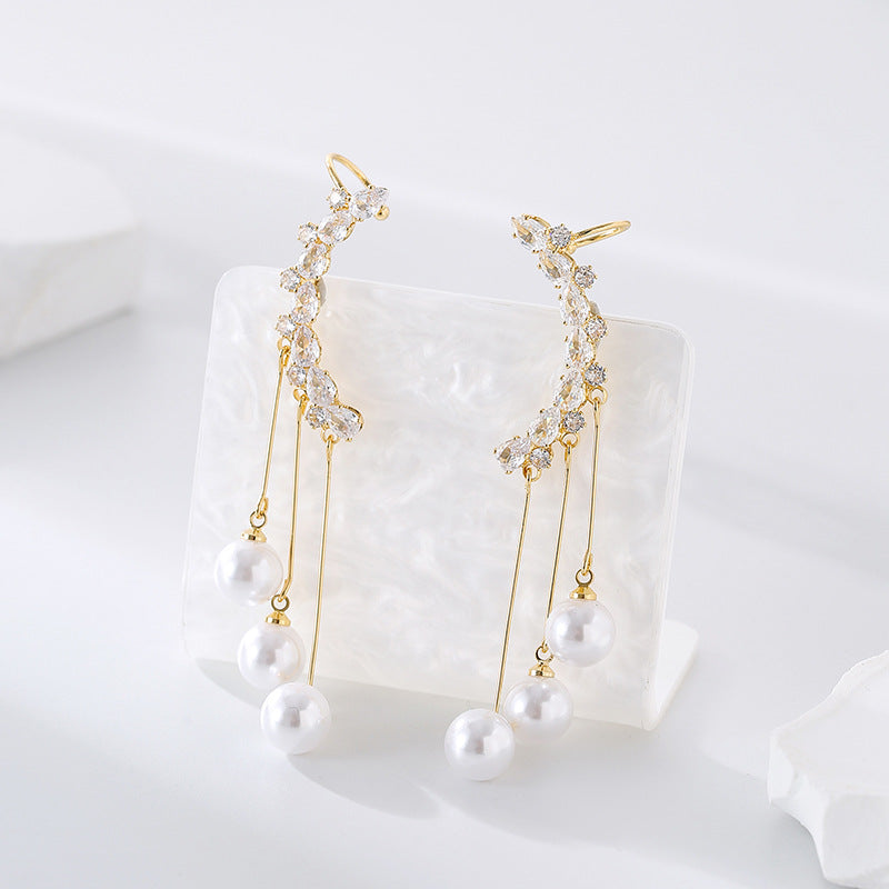 Wholesale 925 Silver Needle Light Luxury Elegant Earrings