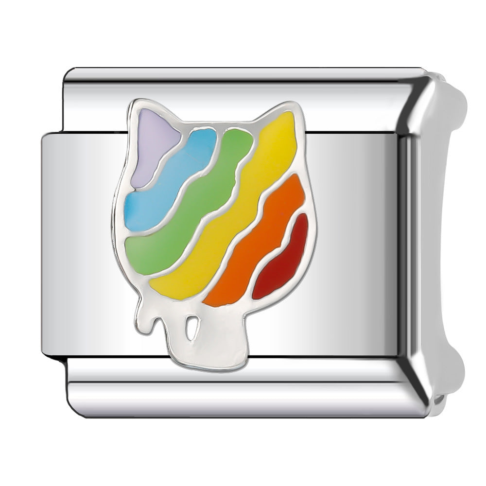 Wholesale Italian Charm Bracelet 9mm DIY Splicing Animal Style Stainless Steel Composable Bracelet