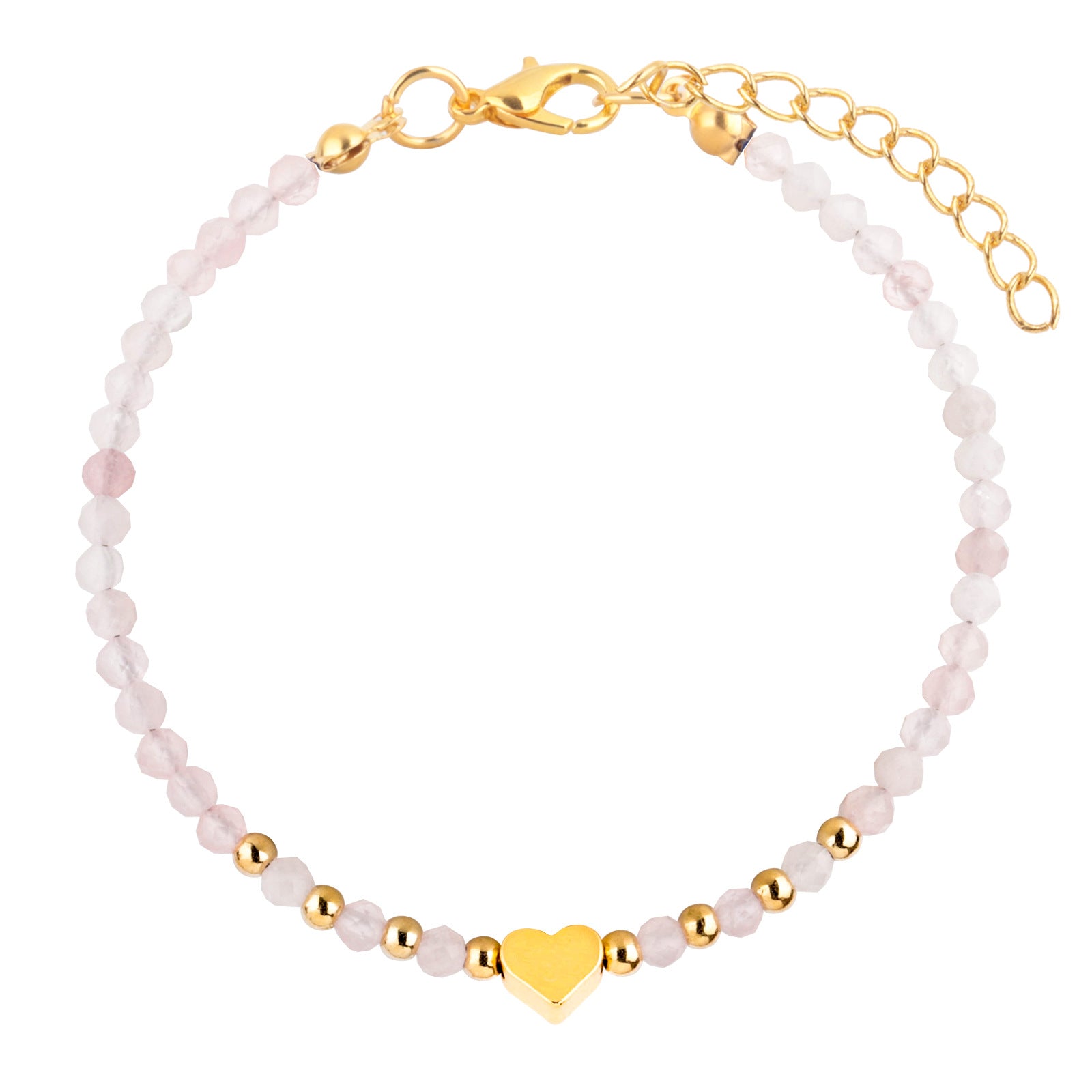 Wholesale  Love Bracelet Gold Plated Adjustable Crystal Beads Bracelet