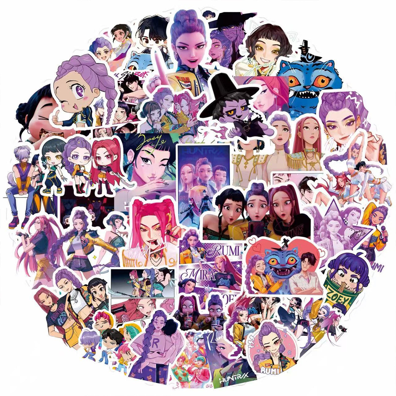 Wholesale Cartoon animation DIY notebook decoration Decorative Sticker kpop