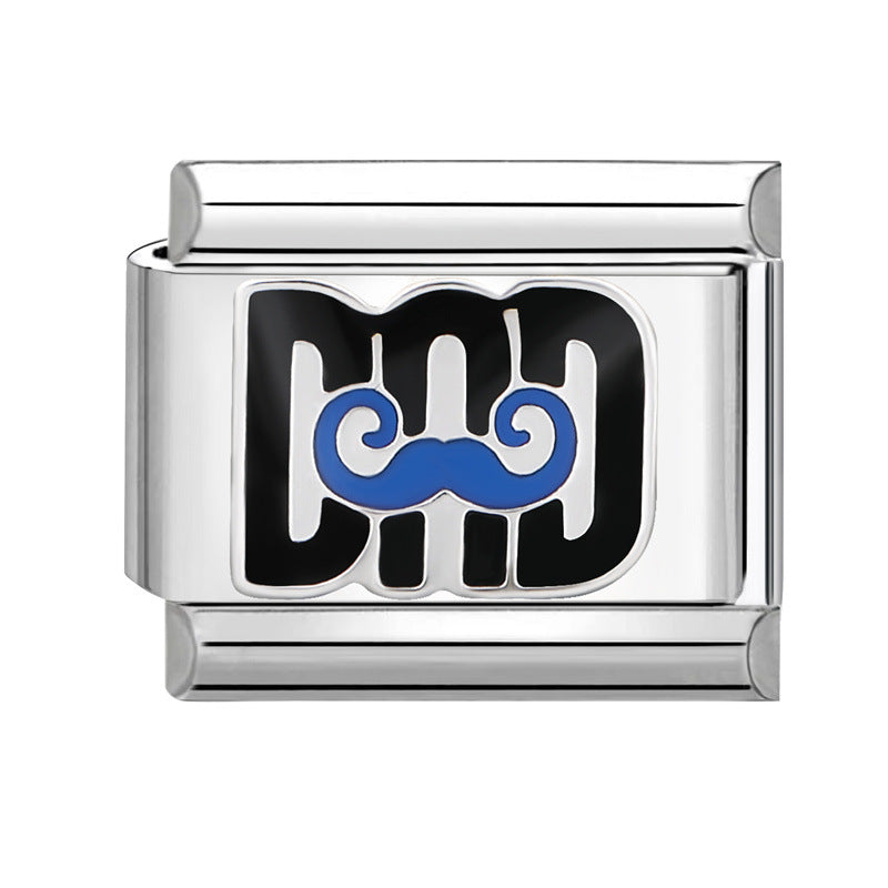 Wholesale Italian Charm Bracelet 9mm DIY Splicing Cute Creative Stainless Steel Composable Bracelet