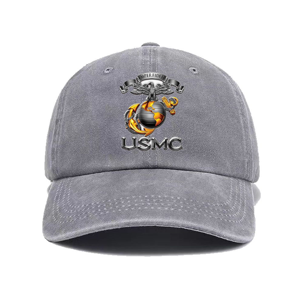 Wholesale US Marine Corps Badge Vintage Baseball Cap