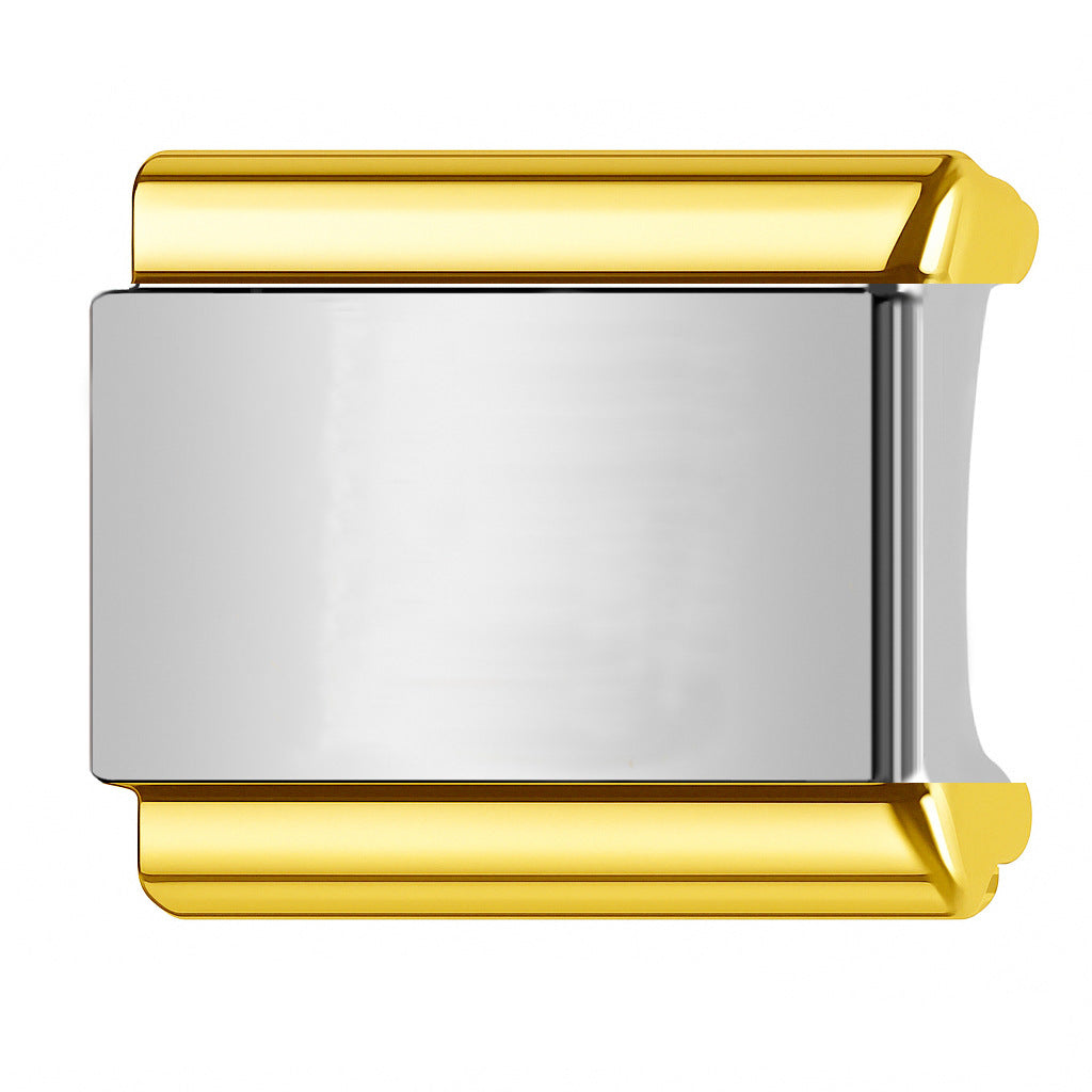 Wholesale  Italian Charm Bracelet 9mm DIY Single-bead smooth   Creative Stainless Steel Composable Bracelet